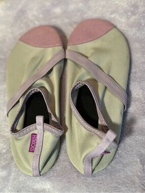 Women’s FITKICKS Slip-On Activity Shoes in Light Gray and Lilac